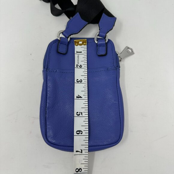 Aimee Kestenberg Leather Crossbody Bag Just Saying Lapis Blue - Picture 7 of 14